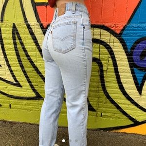 Levi’s vintage light orange tab 505 34 redone jean